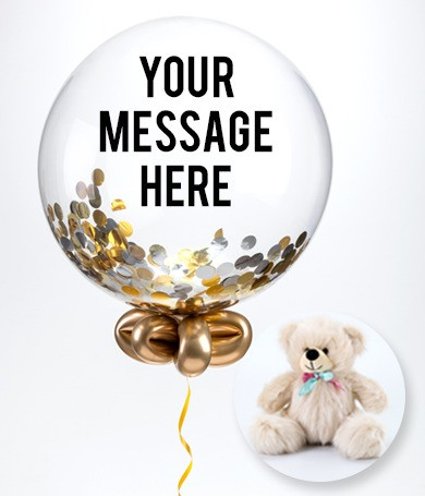 Personalized Balloon and Bear